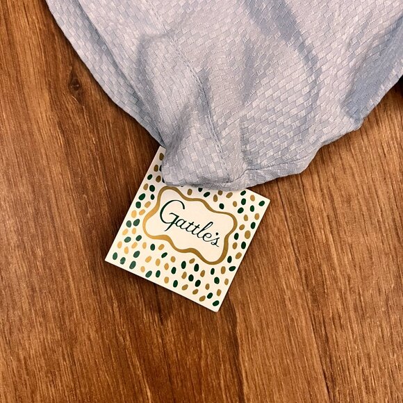 NEW Treesha Silk Sleep Shirt Blue Loungewear Sz M - Picture 7 of 12